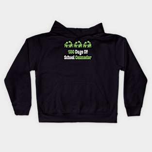 100 Days Of School Counselor Kids Hoodie